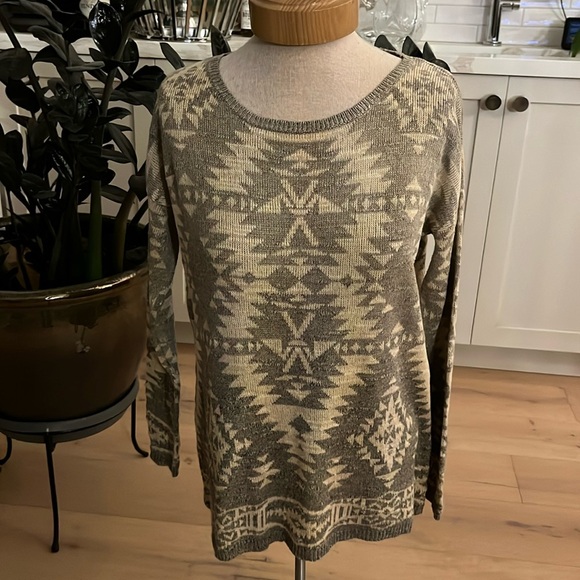 VGUC Denim & Supply Ralph Lauren 100% cotton southwest print long sleeve sweater - Picture 2 of 7